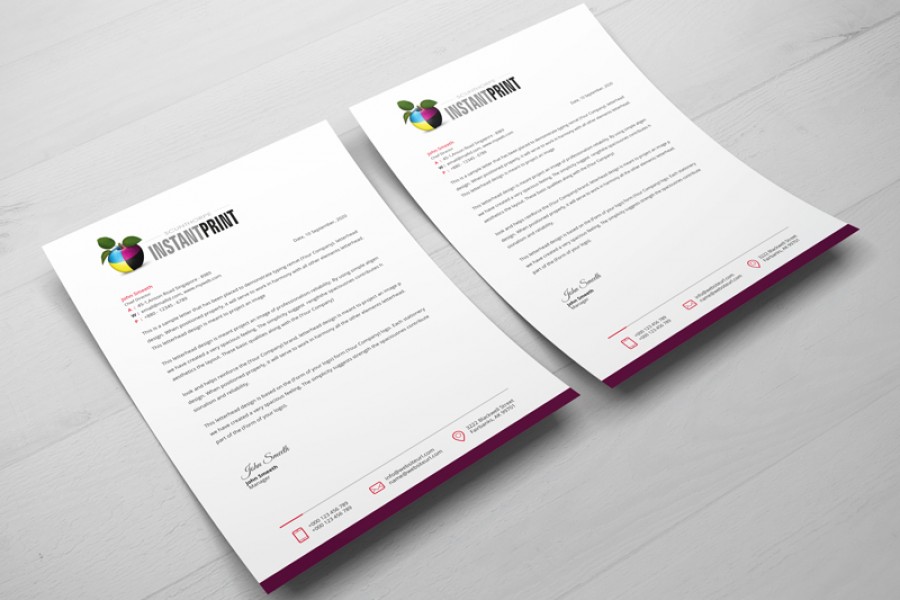 Letterhead printing prices at Scunthorpe Instant Print